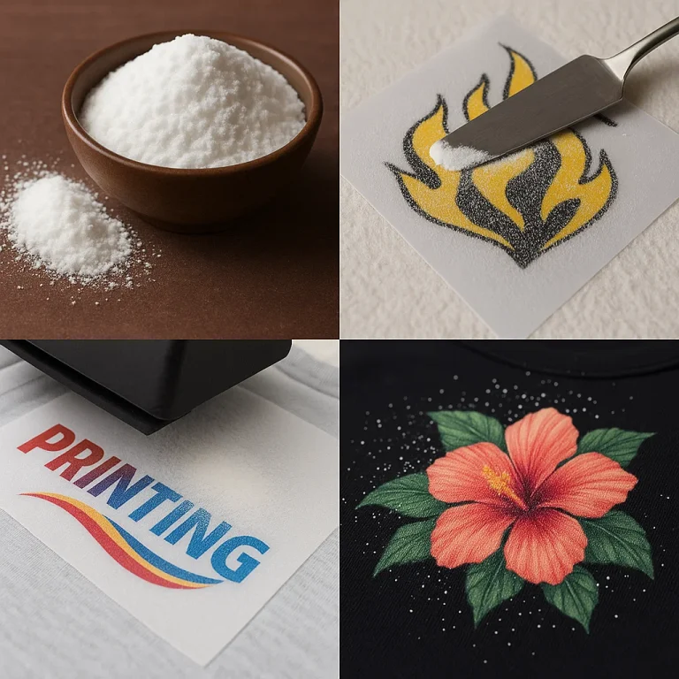 dtf transfer powder applications